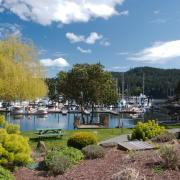 Otter Bay Marina Pender Island, BC from the grounds